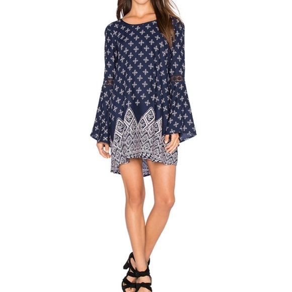 Revolve Band of Gypsies Printed Mini Dress - Picture 4 of 16